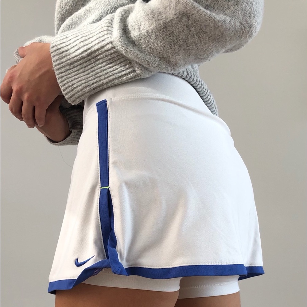 Nike white tennis skirt